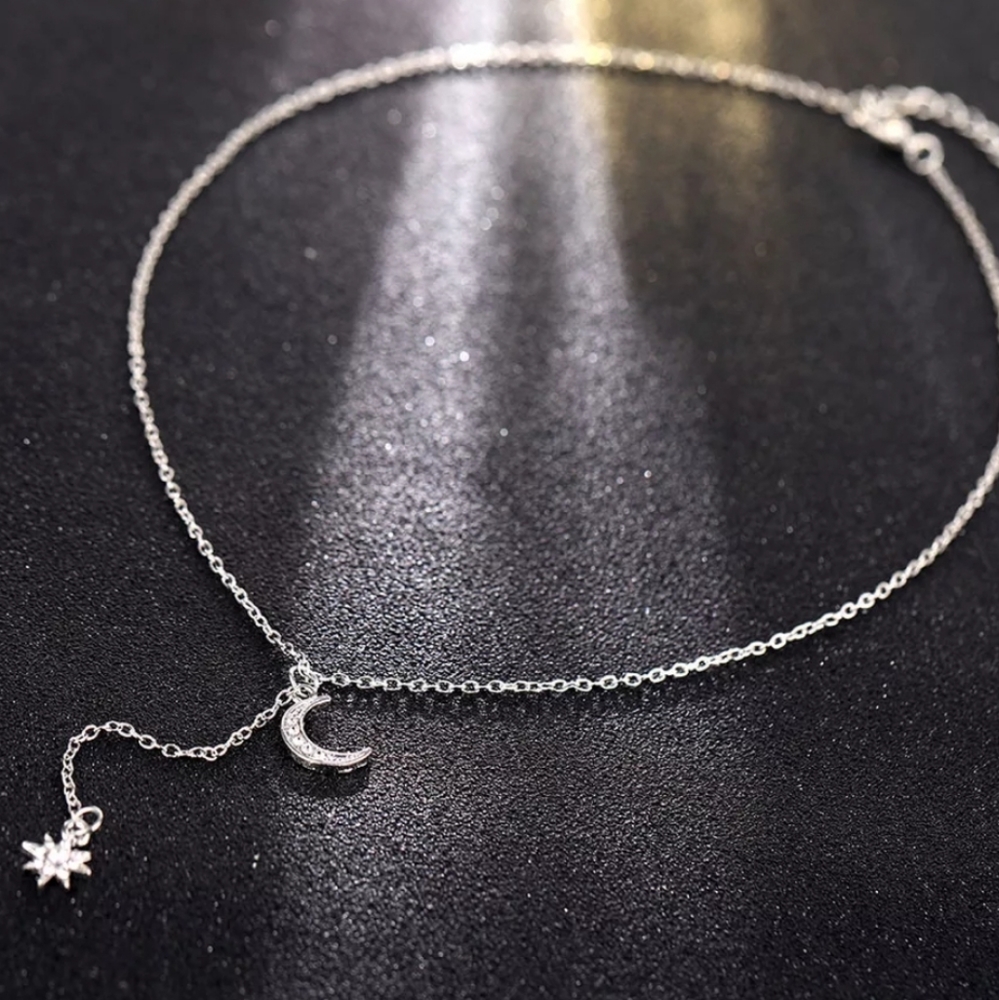☆Willie☆ Stars and Moon necklace - Picture 4 of 5